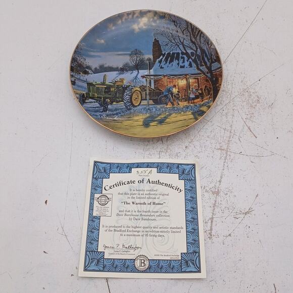 Lot of 2 Dave Barnhouse Remembers Plate Collection- Bradford Exchange w/ COA - Picture 5 of 14